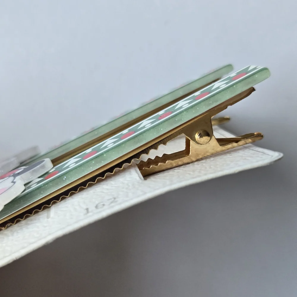 Pochacco Christmas Hair Clips - Set of 2 Festive Barrettes - Picture 3 of 6